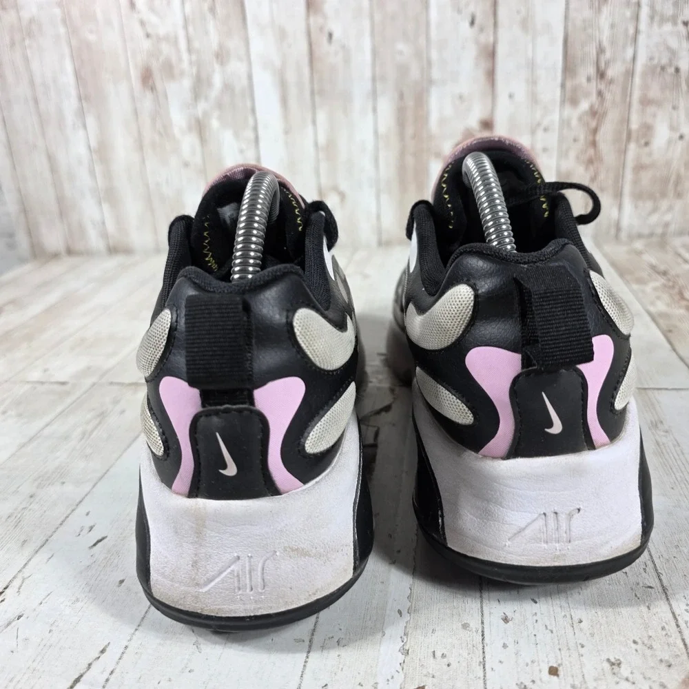 Nike Air Max 200 SE Womens 8.5 Black White Arctic Pink CN7876-101 Low Top